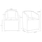 Manhattan Comfort Anna Round Faux Leather Dining Chair in Pewter - Set of 2 2-DC059AR-PE - alternate 6